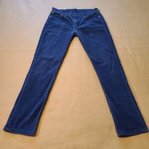 Levi Strauss 511 Corduroy Pants Blue Slim Fit Mens W33 L32